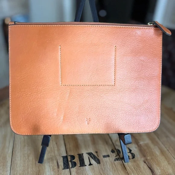 FRYE Studded Leather Clutch 8 1/2” x 11 1/2” - Picture 3 of 7